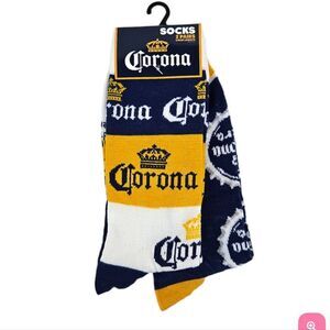 🆕🧦Corona Unisex 2 Pair Of Crew Socks - Beer Socks